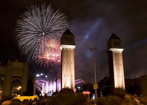 la mercè festival fireworks Barcelona